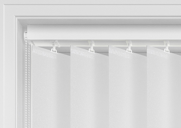 Shimmer (Blackout), Crystal White - Vertical Blind - Image 11